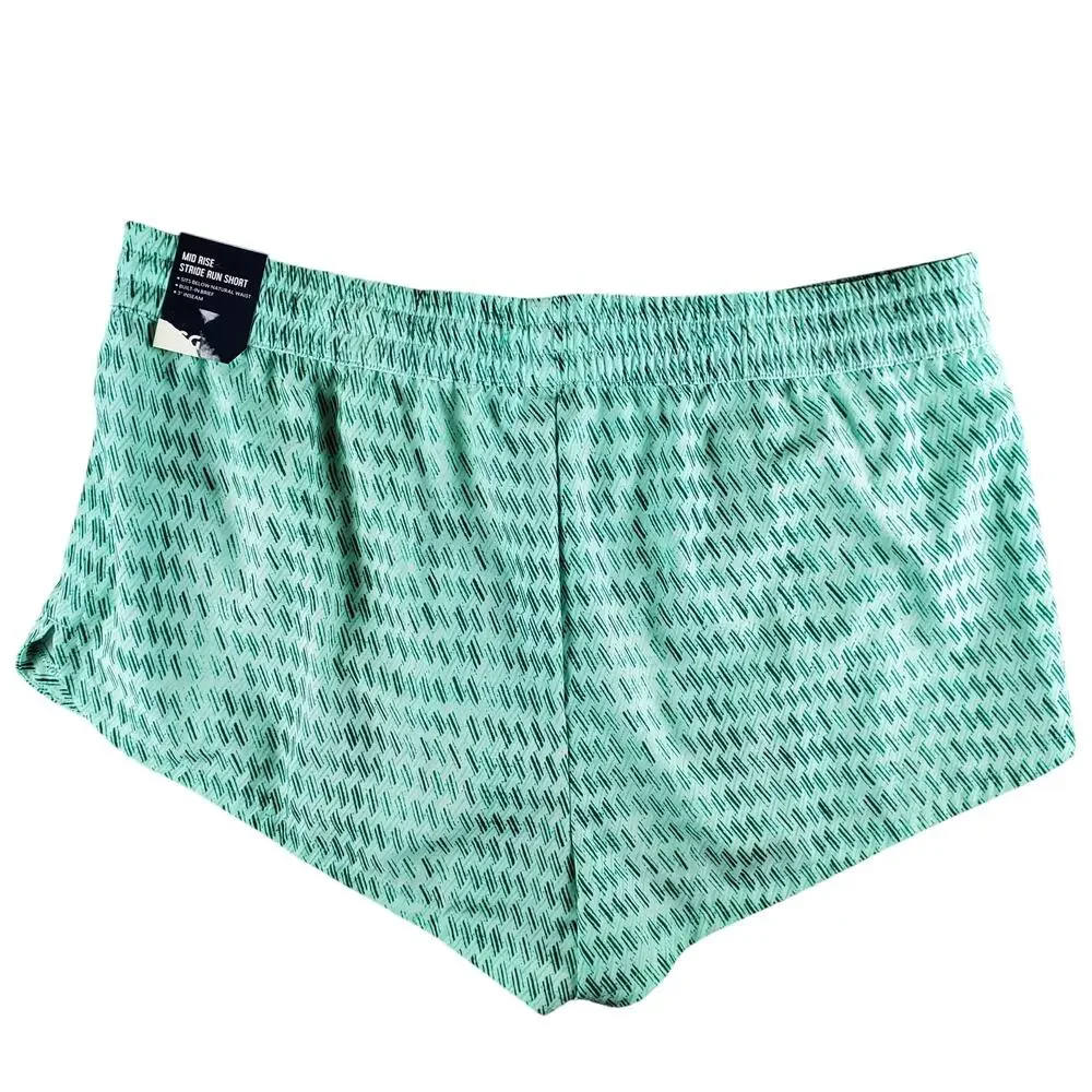 DSG‎ Womens Size XL Mid Rise Running Shorts Lined Hashtag Teal 3in Inseam New